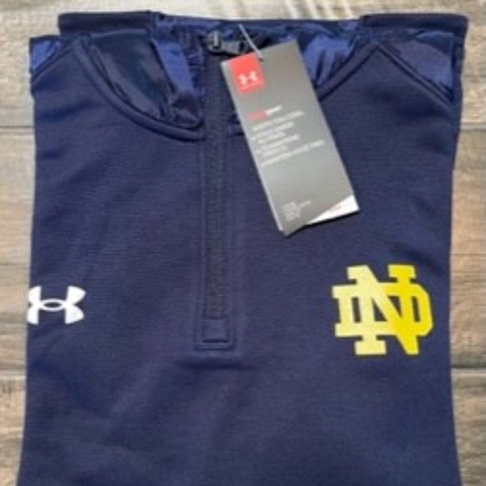 Men's UA Command Short Sleeve Hoodie - 1360690-410 - NOTRE DAME